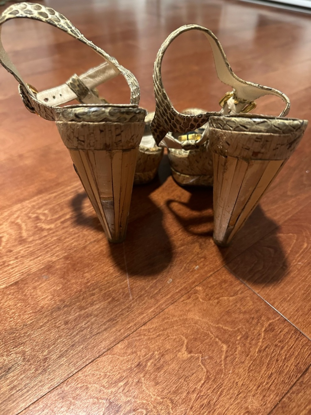 Prada Python Leather Heels size 38 - Picture 3 of 4